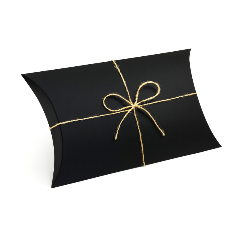 250 bustine regalo a forma di cono in cartone laminato nero 14x22x5 cm