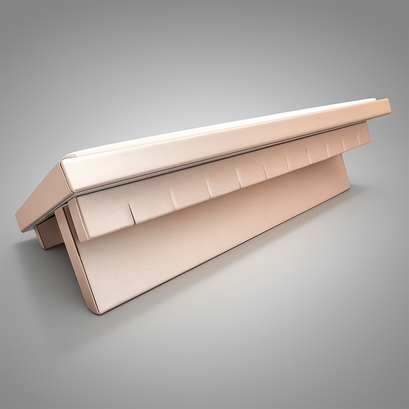 Espositore per 10 collane in similpelle bicolore