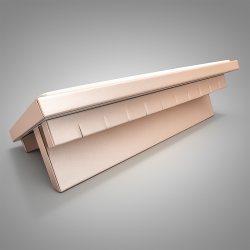 Espositore per collane in similpelle bicolore - Bianco
