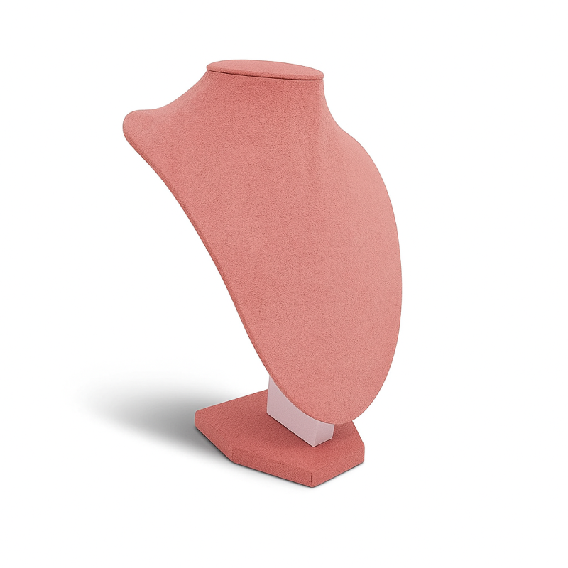 Manichino grande in similpelle rosa 34 cm