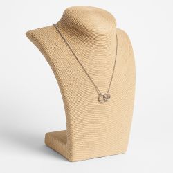 Busto in rafia color ecru 21,5 cm