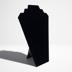 Set di 10 manichini piatti per gioielli in velluto nero