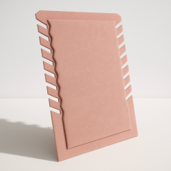 Set di 10 portacollane pieghevoli in alcantara rosa