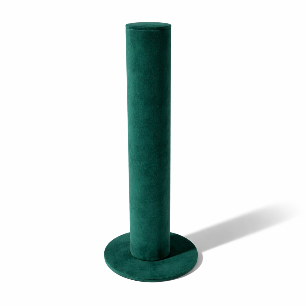 Espositore verticale per braccialetti in similpelle verde smeraldo