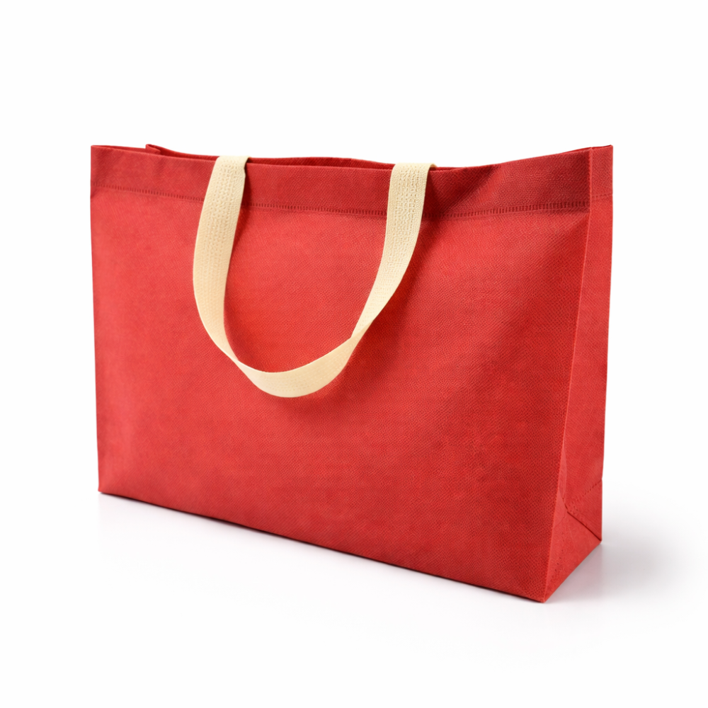 12 borse riutilizzabili in TNT 40x35x10 cm - Terracotta