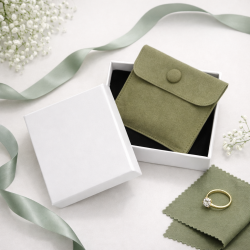 Pacchetto da 12 set di lusso bianco e verde mandorla - 3 IN OMAGGIO