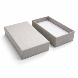 24 piccoli cofanetti per gioielli 5x8 cm - grigio chiaro