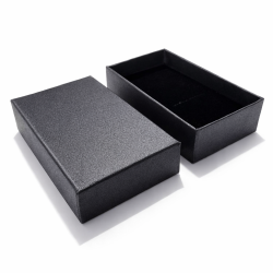 24 piccoli cofanetti per parure 5x8 cm - nero