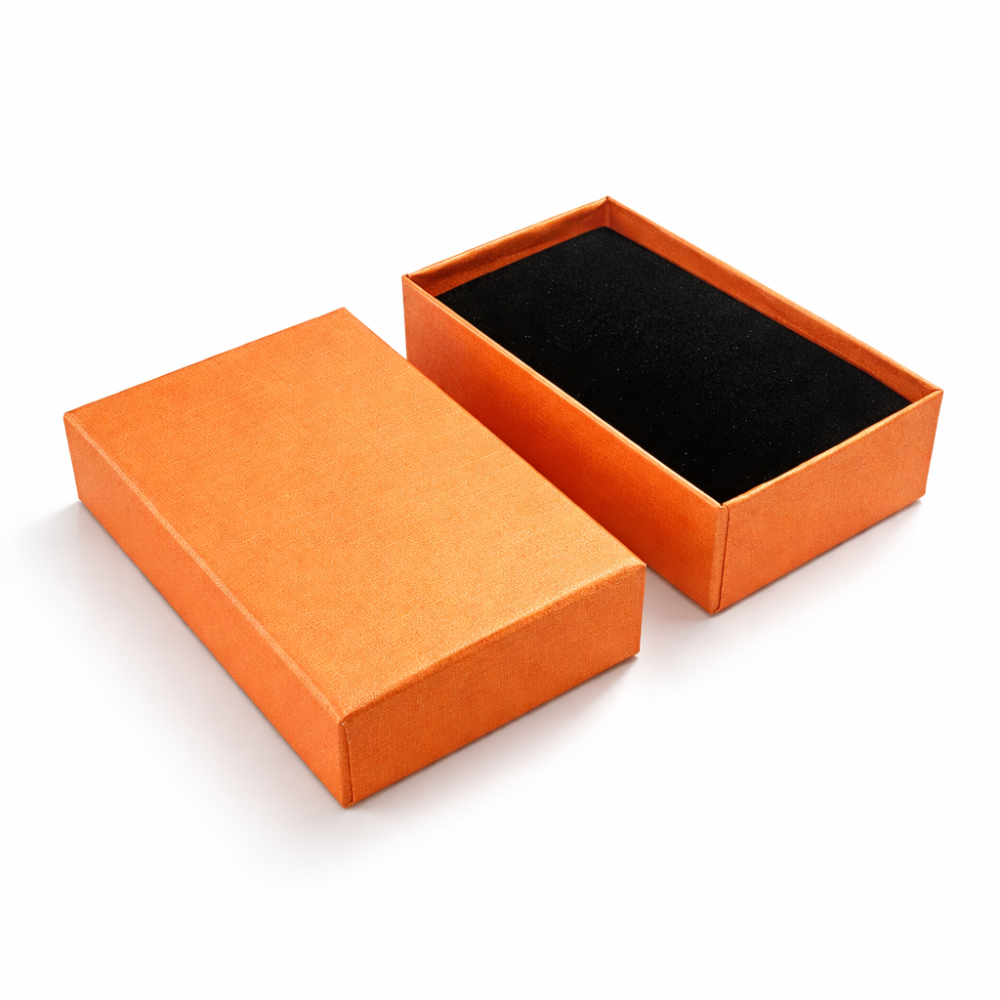 24 piccoli cofanetti per parure 5x8 cm - Arancione