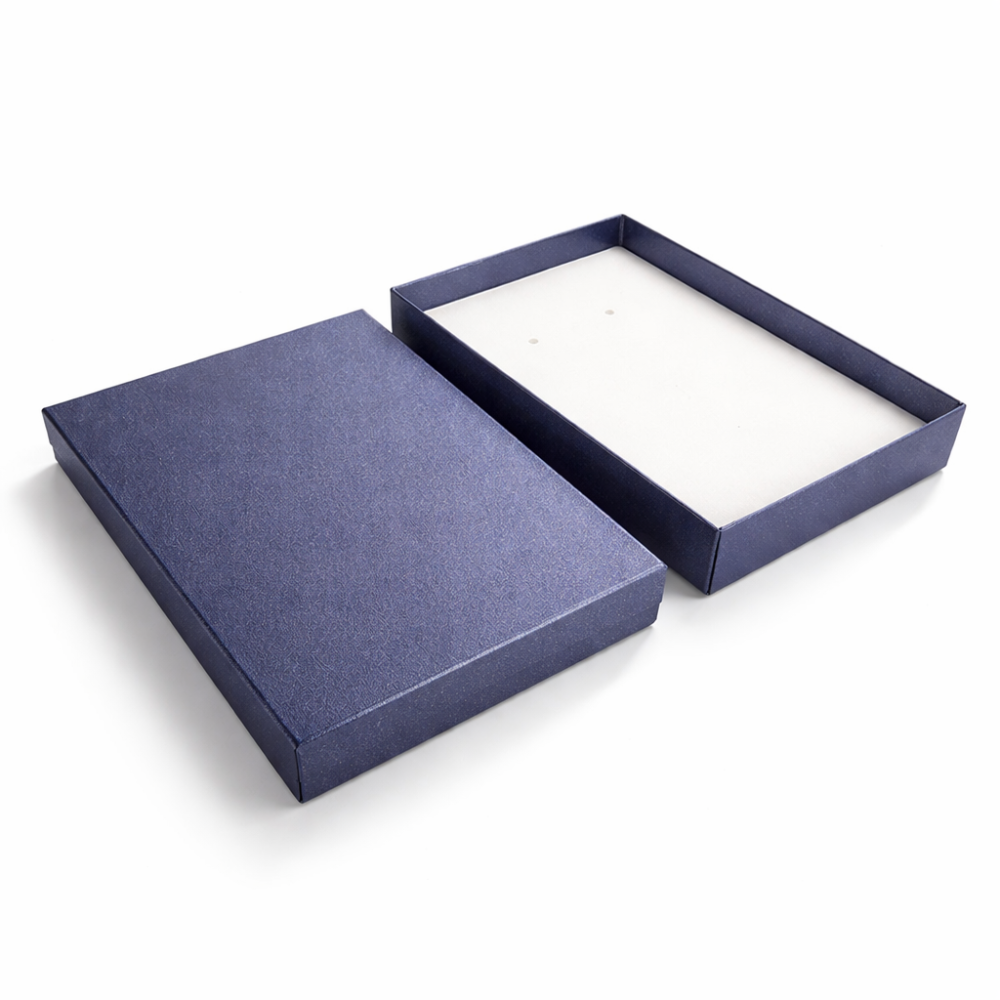 6 grandi astucci per gioielli 13x18 cm - blu grigio