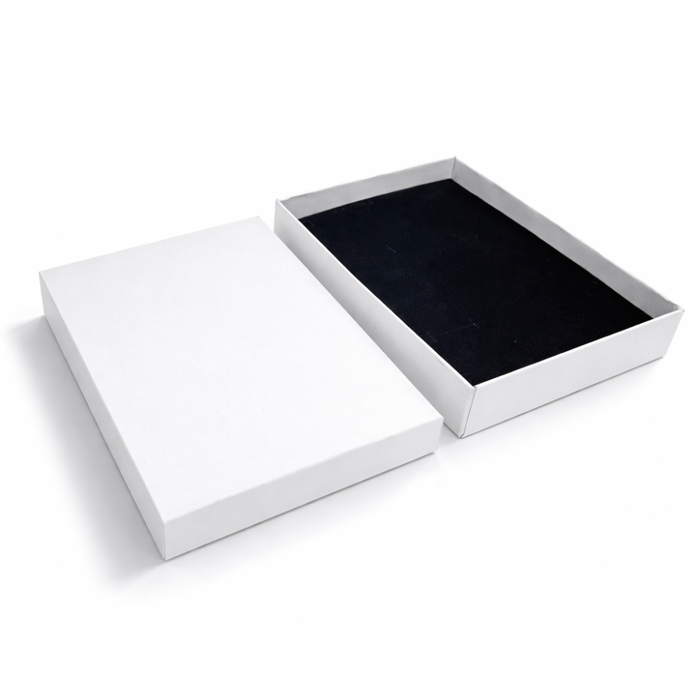 Set di 6 astucci bianco perla per set di gioielli, profondità 20x15x5 cm