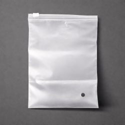 Sacchetto in plastica trasparente con chiusura a zip 25x35 cm - confezione da 50