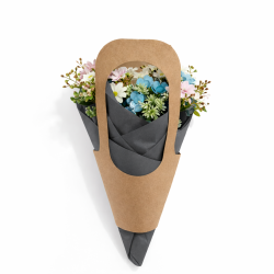 PACCHETTO PER FIORISTI: 18 sacchetti kraft per fiori (3 misure) + carta da imballaggio - 6 GRANDI SACCHETTI IN OMAGGIO