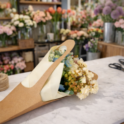 PACCHETTO FLORISTA: 18 sacchetti kraft per fiori (3 misure) + carta da imballaggio - 6 GRANDI SACCHETTI IN OMAGGIO