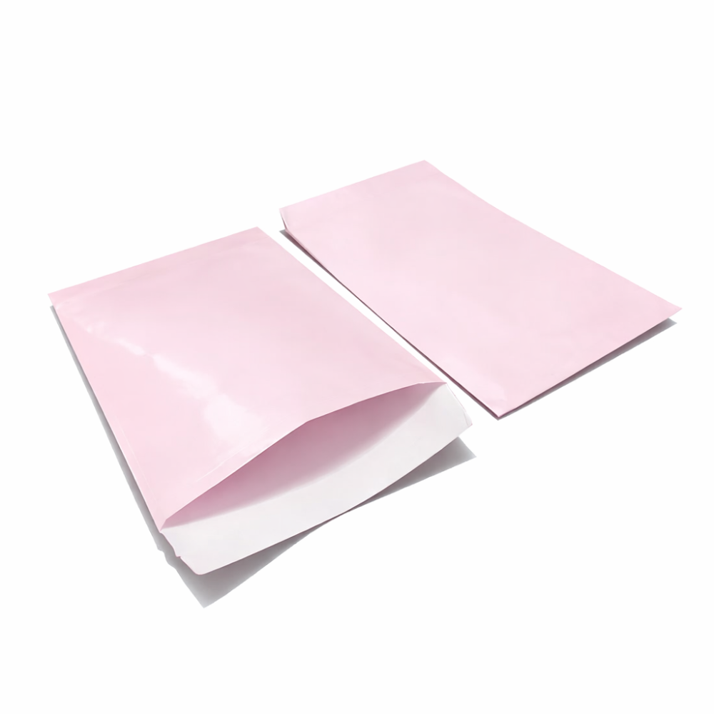 100 bustine regalo in carta patinata 11x17 cm - rosa pastello