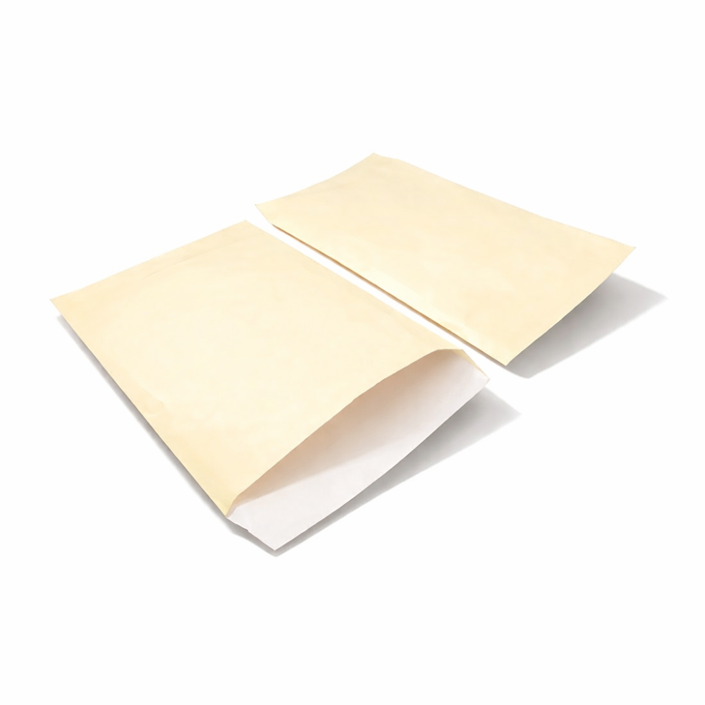 Set di 50 buste regalo in carta patinata 16x24 cm - giallo pastello