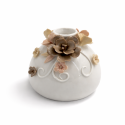 PACCHETTO DECORATIVO DUO: 1 vaso a forma di palla per fiori + 1 scatola a forma di cuore IN OMAGGIO