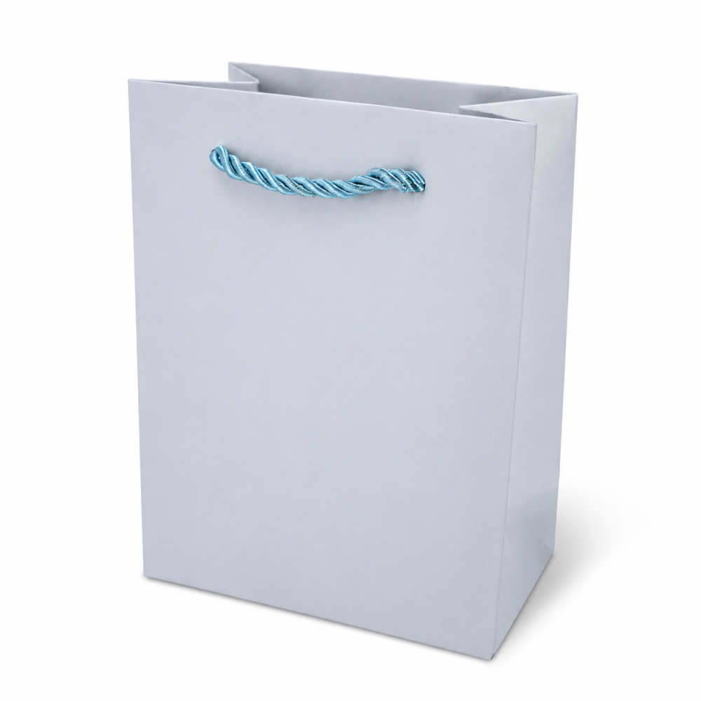 12 borse regalo XL Blu Ghiacciato - 31x12x42 cm