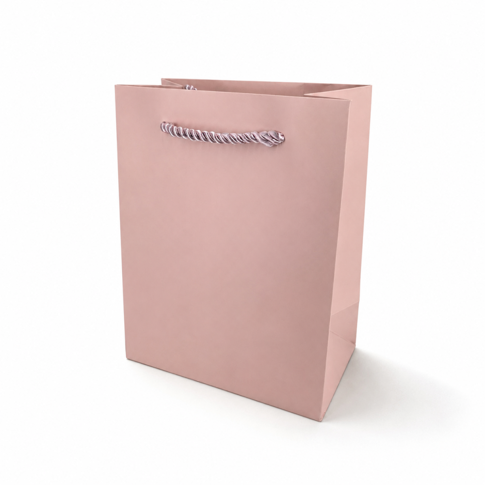 12 borse regalo XL Rosa Cipria - 31x12x42 cm