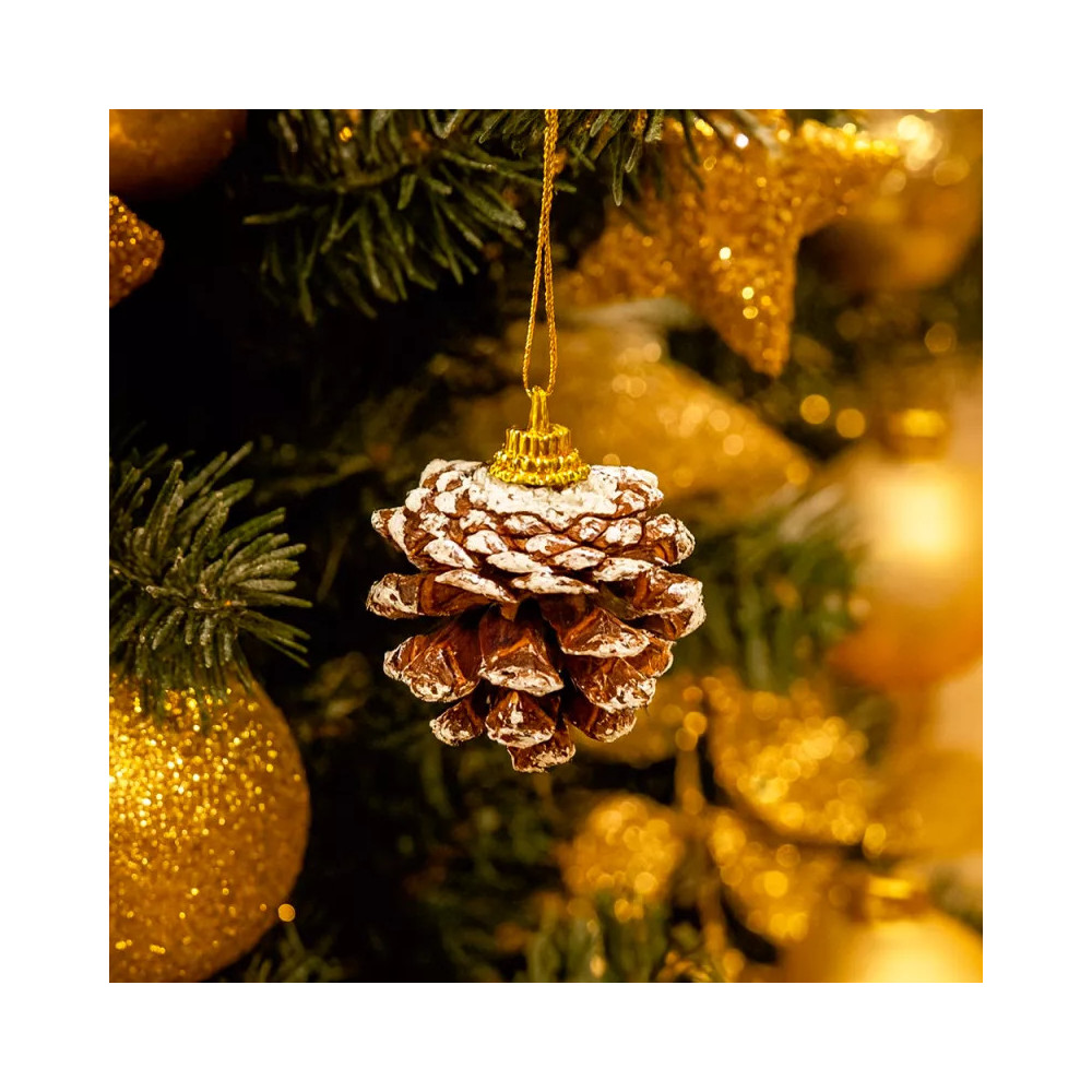 Sospensioni Natale bianche naturali pack 216 pezzi