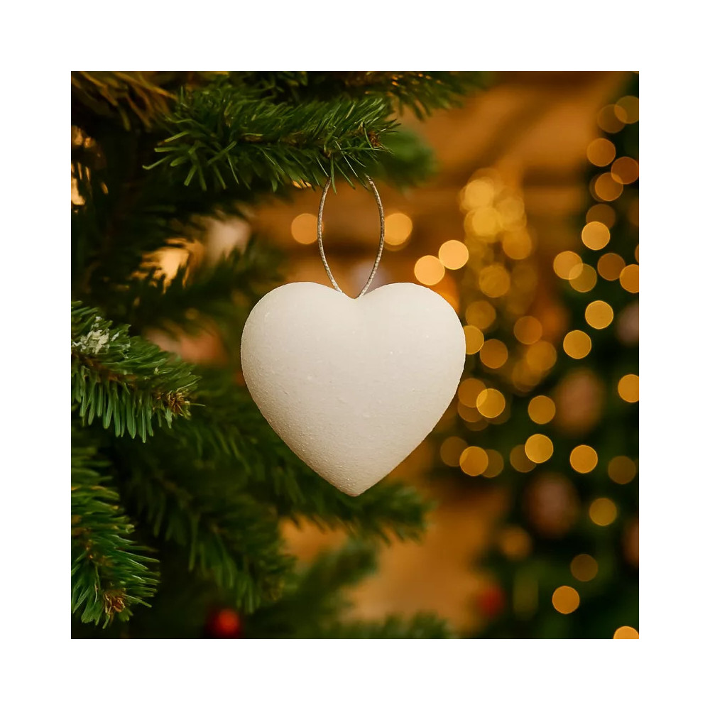 Sospensioni Natale bianche naturali pack 216 pezzi