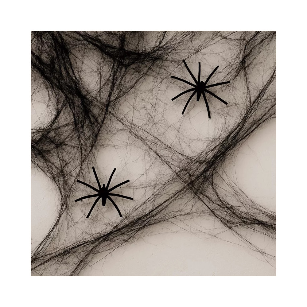 Pack decorazione Halloween vetrina 9 pezzi nero rosso