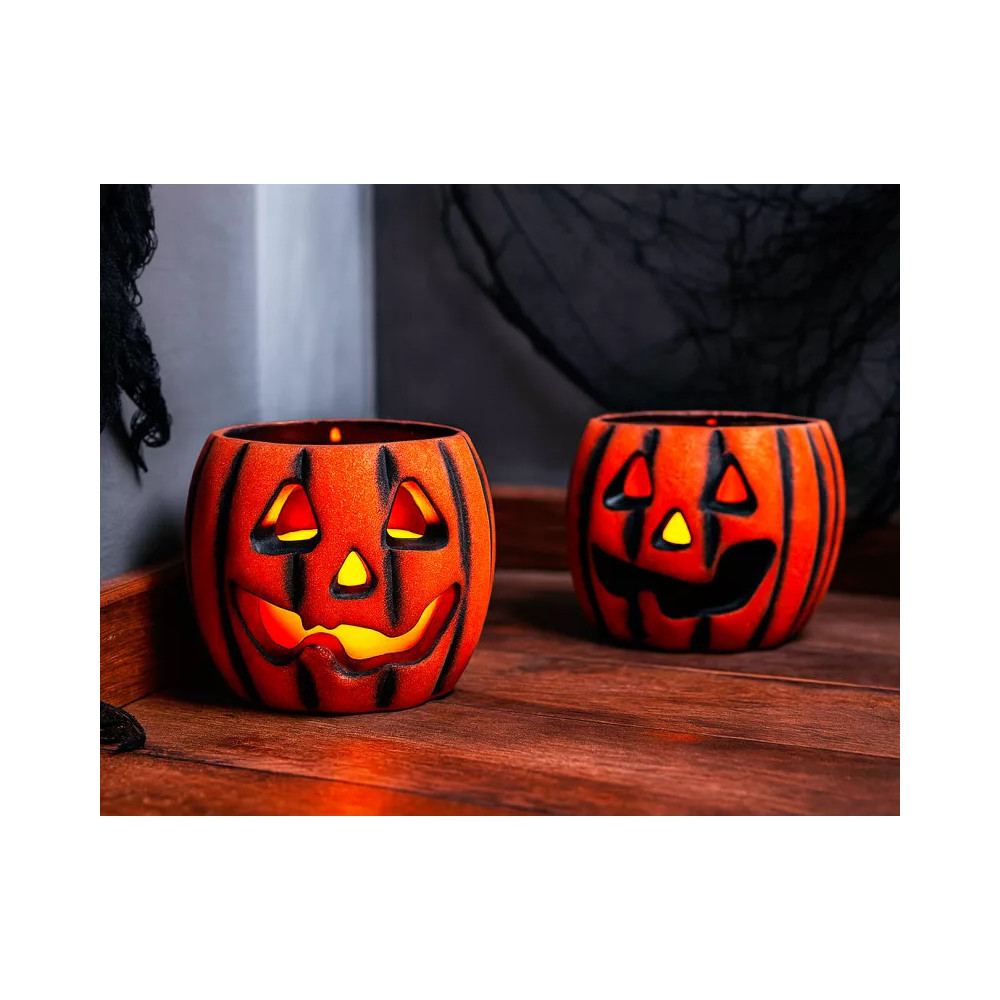 Pack "Luce Nera" - 24 candele LED di Halloween, zucca e teschio, -40%