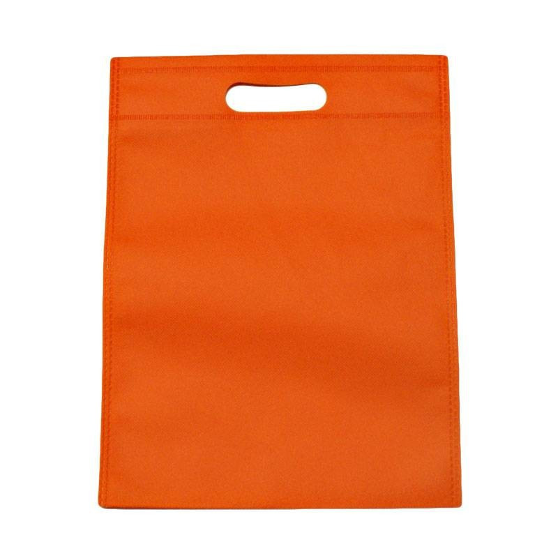 Set di 12 borse in tessuto non tessuto arancione 35x44 cm