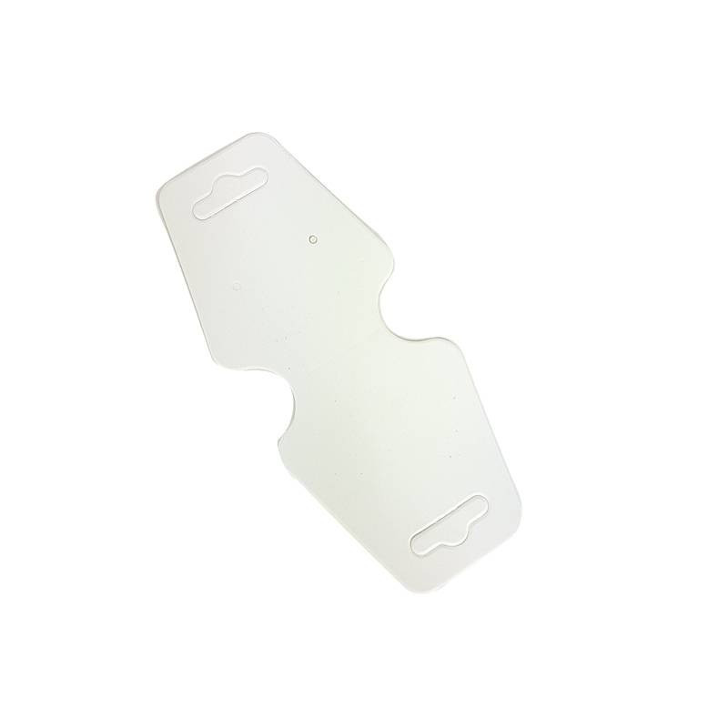 200 supports bijoux en carton blanc à suspendre 4.5x10cm - 6888