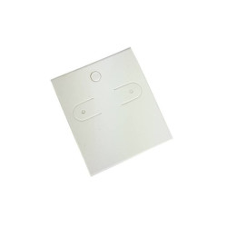 Confezione da 100 supporti per gioielli in cartoncino bianco 6x5 cm - 6889