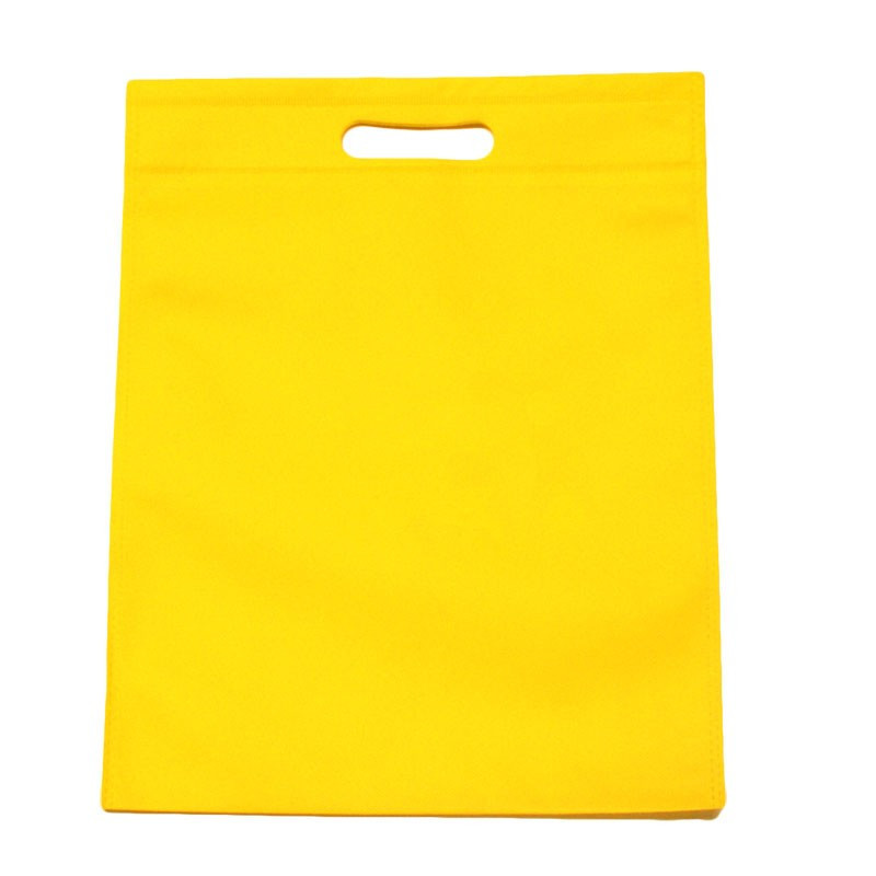 Set di 12 sacchetti in tessuto non tessuto giallo 35x44 cm