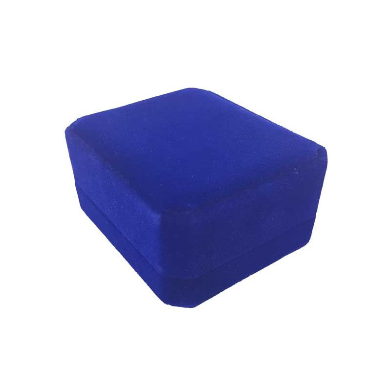 1 écrin en velours bleu roi uni pour chaîne et pendentif - 10187