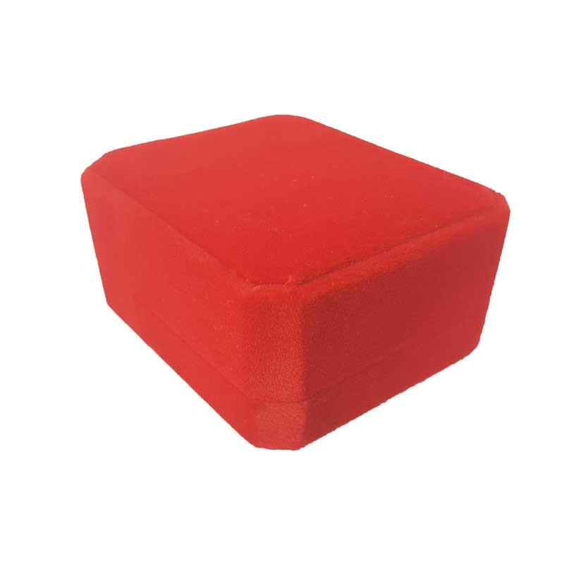 1 écrin en velours rouge uni pour chaîne et pendentif - 10183